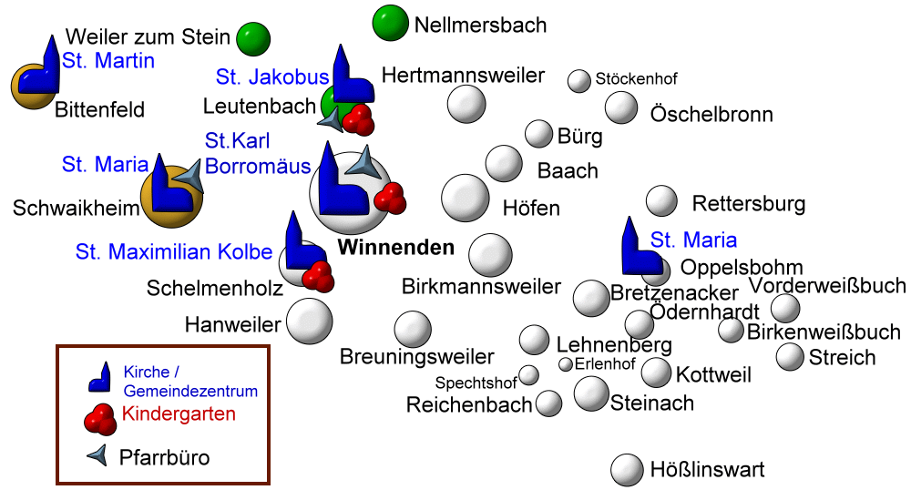 Karte der Seelsorgeeinheit